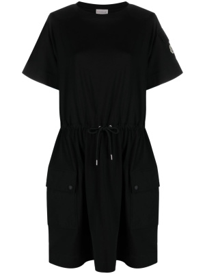 

Drawstring-waist T-shirt dress, Moncler Drawstring-waist T-shirt dress
