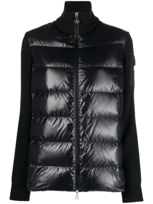 

Knit-sleeve padded jacket, Moncler Knit-sleeve padded jacket