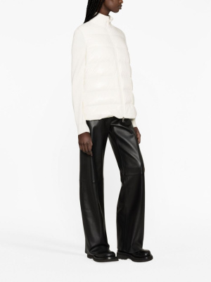 

Ribbed-sleeve wool padded jacket, Moncler Ribbed-sleeve wool padded jacket