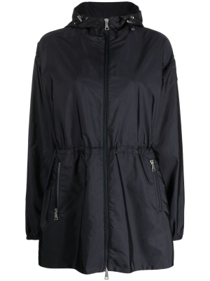 

Layered-detail hooded rain coat, Moncler Layered-detail hooded rain coat
