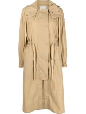 

Drawstring-waist hooded coat, Moncler Drawstring-waist hooded coat