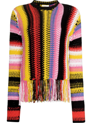 

Striped fringed jumper, Chloé Striped fringed jumper