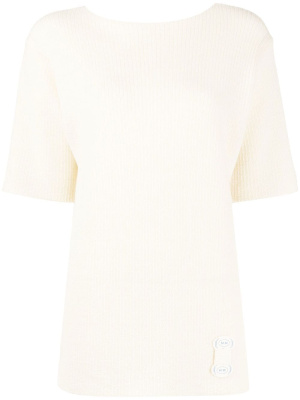 

Ribbed crew neck knitted top, Maison Margiela Ribbed crew neck knitted top