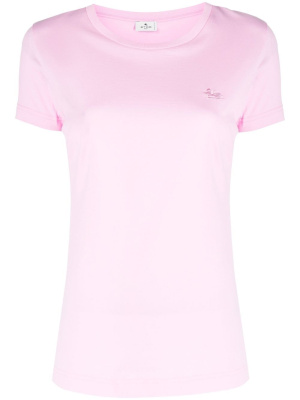 

Logo-embroidered cotton T-shirt, ETRO Logo-embroidered cotton T-shirt