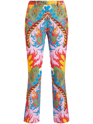 

Paisley-print flared cropped trousers, ETRO Paisley-print flared cropped trousers