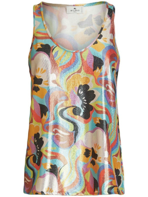 

Sleeveless racerback top, ETRO Sleeveless racerback top