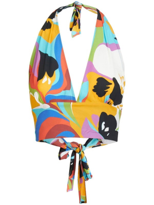 

Graphic-print bikini top, ETRO Graphic-print bikini top