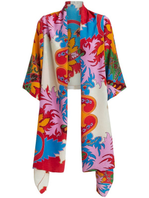 

Floral-print [wrap blouse, ETRO Floral-print [wrap blouse