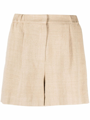 

Pleated linen-blend shorts, ETRO Pleated linen-blend shorts