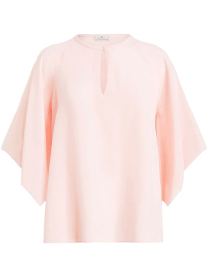 

Keyhole-neck silk blouse, ETRO Keyhole-neck silk blouse