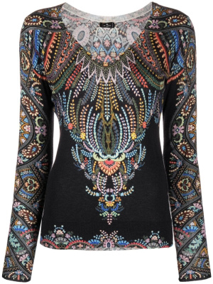 

Graphic floral embroidered sweater, ETRO Graphic floral embroidered sweater
