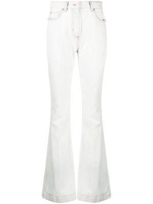 

Contrast-stitching flared jeans, ETRO Contrast-stitching flared jeans