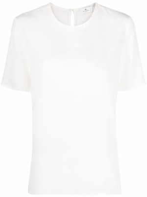 

Short-sleeve silk T-shirt, ETRO Short-sleeve silk T-shirt