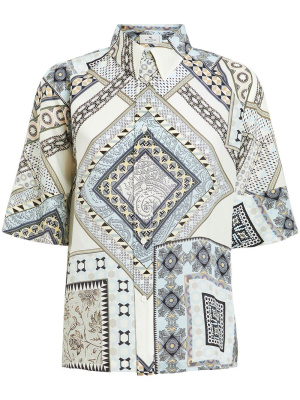 

Graphic-print short-sleeve shirt, ETRO Graphic-print short-sleeve shirt