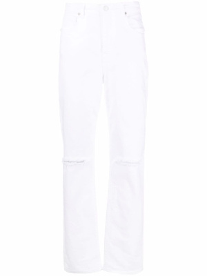 

Ripped-knee straight-leg jeans, ETRO Ripped-knee straight-leg jeans
