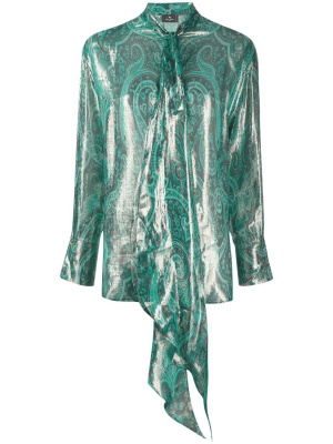 

Paisley-print tie-fastening blouse, ETRO Paisley-print tie-fastening blouse