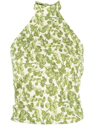 

Floral-print halterneck top, ETRO Floral-print halterneck top