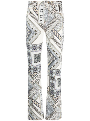 

Geometric-print slim-cut jeans, ETRO Geometric-print slim-cut jeans