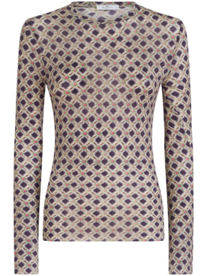 

Graphic-print knitted top, ETRO Graphic-print knitted top