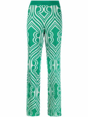 

Pleated jacquard trousers, ETRO Pleated jacquard trousers