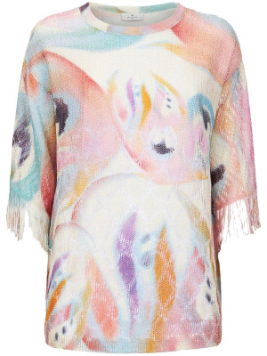 

Short-sleeve knitted top, ETRO Short-sleeve knitted top