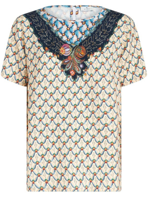 

Graphic-print short-sleeved blouse, ETRO Graphic-print short-sleeved blouse