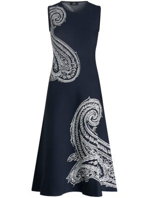 

Paisley-jacquard midi dress, ETRO Paisley-jacquard midi dress