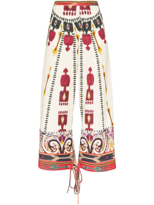 

Ikat-print cropped trousers, ETRO Ikat-print cropped trousers