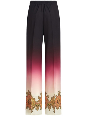 

Gradient-effect silk trousers, ETRO Gradient-effect silk trousers