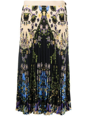 

Floral-print pleated skirt, ETRO Floral-print pleated skirt