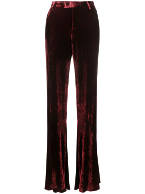 

High-waisted velvet trousers, ETRO High-waisted velvet trousers