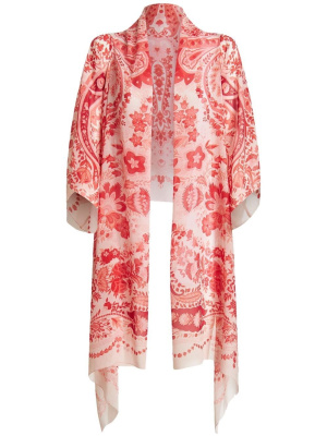 

Silk paisley-print tied jacket, ETRO Silk paisley-print tied jacket