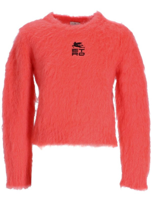 

Embroidered-logo long-sleeve jumper, ETRO Embroidered-logo long-sleeve jumper
