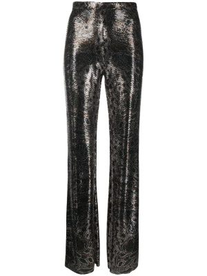 

Flared-leg sequin trousers, ETRO Flared-leg sequin trousers