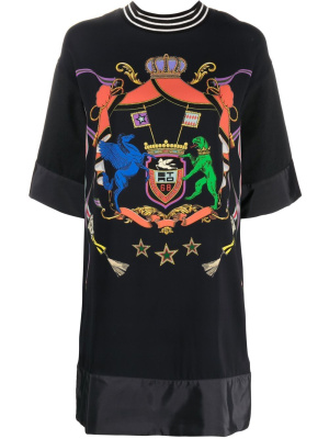 

Graphic-print oversized T-shirt dress, ETRO Graphic-print oversized T-shirt dress