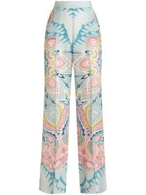 

Paisley-print satin-finish trousers, ETRO Paisley-print satin-finish trousers