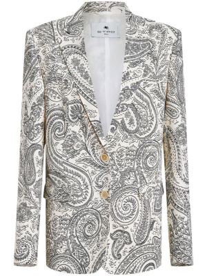 

Paisley-print single-breasted blazer, ETRO Paisley-print single-breasted blazer