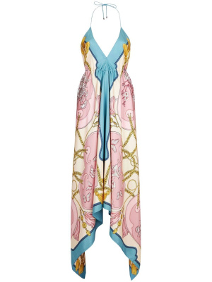 

Halterneck handkerchief maxi dress, ETRO Halterneck handkerchief maxi dress
