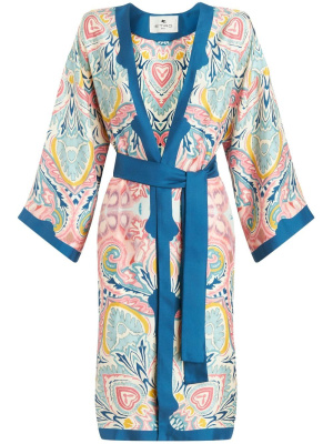 

Belted silk coat, ETRO Belted silk coat