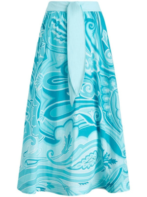 

Graphic-print midi skirt, ETRO Graphic-print midi skirt