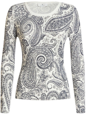 

Paisley-print knit top, ETRO Paisley-print knit top