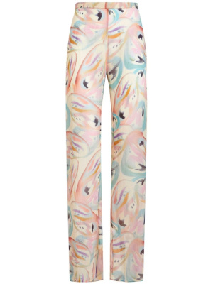 

Butterfly-print flared trousers, ETRO Butterfly-print flared trousers