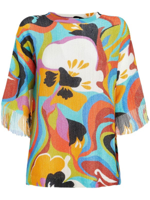 

Abstract-print knit top, ETRO Abstract-print knit top