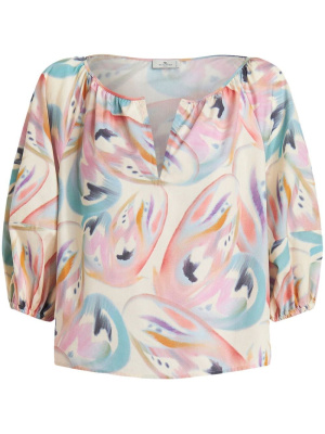 

Butterfly-print cotton top, ETRO Butterfly-print cotton top
