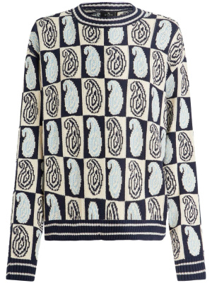 

Paisley-print crew-neck jumper, ETRO Paisley-print crew-neck jumper
