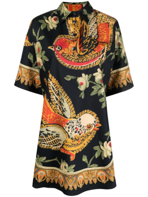 

Graphic-print shirtdress, ETRO Graphic-print shirtdress