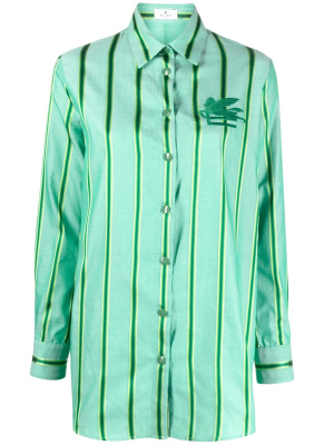 

Logo-embroidered shirt, ETRO Logo-embroidered shirt