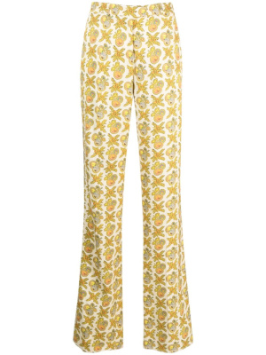

Apple-print straight-leg trousers, ETRO Apple-print straight-leg trousers