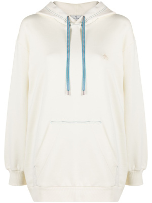 

Embroidered-logo cotton hoodie, ETRO Embroidered-logo cotton hoodie