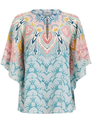 

Graphic-print silk blouse, ETRO Graphic-print silk blouse